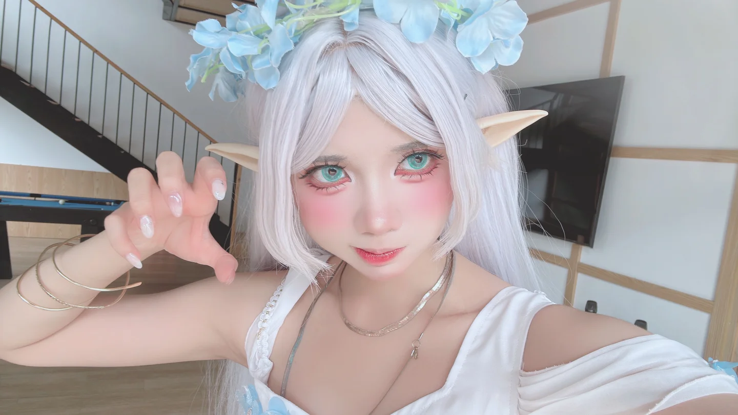 PoppaChan - Frieren Blue Valley Dress [78P,9V-1.34GB] tg@simisebaisi 【丝足阁】043.webp